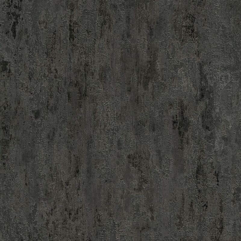 Profhome - Ton-sur-ton Wallpaper Wall 326515 Non-woven Wallpaper Slightly Textured Ton-sur-ton Shiny Black Silver Grey 5.33 M2 (57 Ft2)