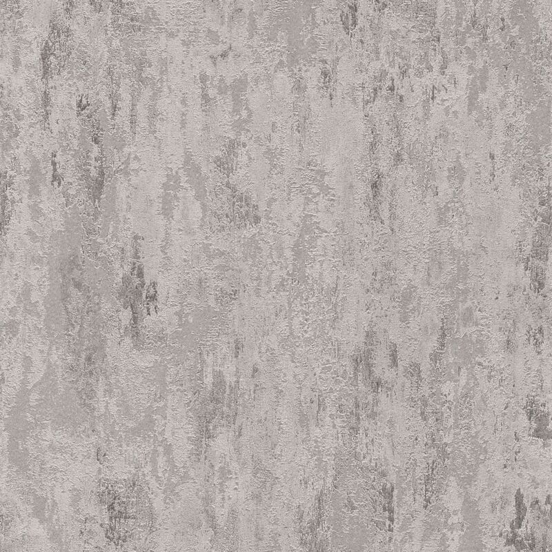 Profhome - Ton-sur-ton Wallpaper Wall 326516 Non-woven Wallpaper Slightly Textured Ton-sur-ton Shiny Grey Silver 5.33 M2 (57 Ft2)