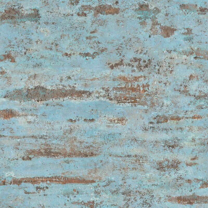 Ton-sur-ton wallpaper wall Profhome 374153 non-woven wallpaper slightly textured Ton-sur-ton matt blue brown orange 5.33 m2 (57 ft2)