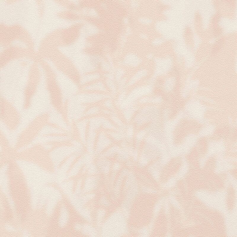 Profhome - Ton-sur-ton Wallpaper Wall 781511 Hot Embossed Non-woven Wallpaper Textured With Floral Ornaments Matt Cream Orange 5.33 M2