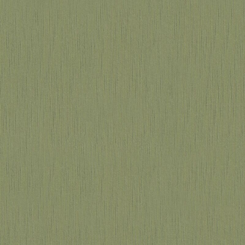 Profhome - Unicolour Wallpaper Wall 965141 Textile Wallpaper Textured Unicoloured Matt Green 5.33 M2 (57 Ft2)
