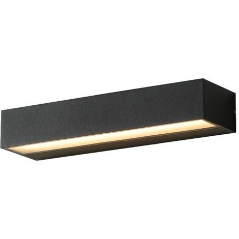 TONCHEAN Applique extérieure,Applique murale LED3000K Warm White Wall Sconce - Black 30CM