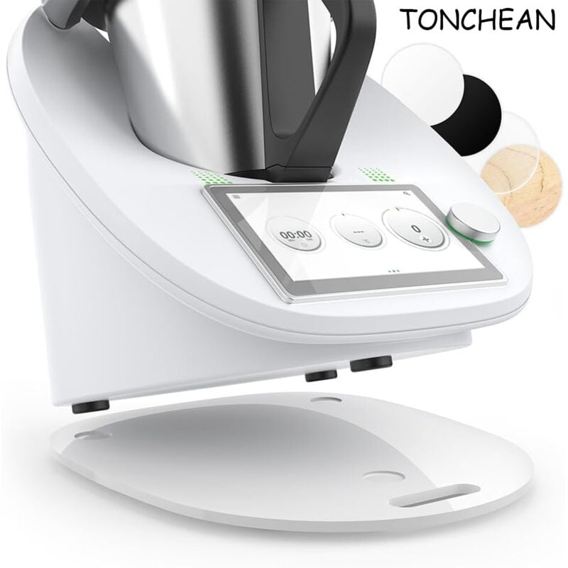 Tonchean - Curseur Thermomix TM6 TM5, curseur Thermomix en acrylique, stable et facile à déplacer, accessoires Thermomix, blanc