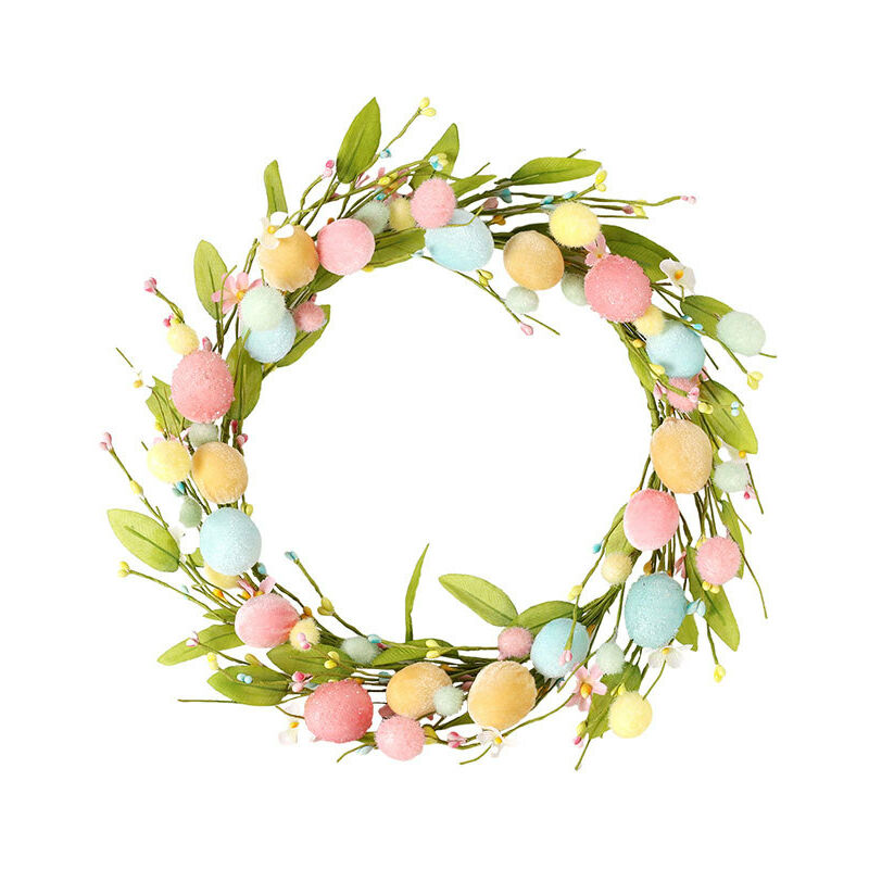 Décorations de Pâques Guirlande de faux oeufs de Pâques Maca Colour - Tonchean