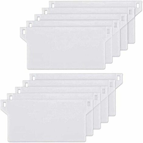 CISEA 10pcs Plaque de Lestage Store Californien Poids Lest Stores Verticaux Plaque Lestage Store Lamelle Verticale 127mm Pièce Rechange (Blanche)
