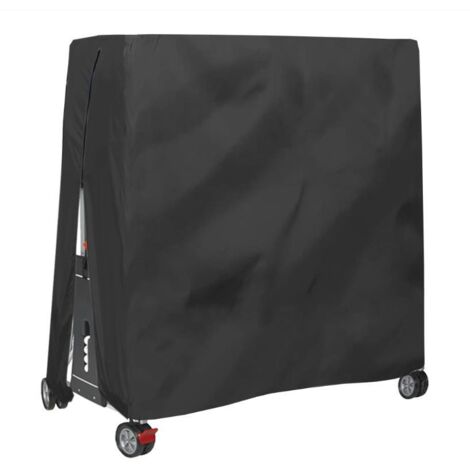 TONCHEAN Housse pour mobilier de jardin,Housse de table de ping-pong extérieure imperméable et anti-poussière Housse de table de ping-pong 165x70x185cm Noir