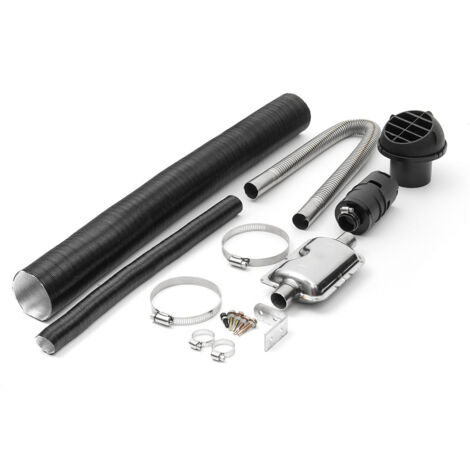 Tonchean – Kit silencieux d'échappement 24mm pour chauffage diesel – Acier inoxydable – Réduction du bruit – Compatible Webasto et Dometic