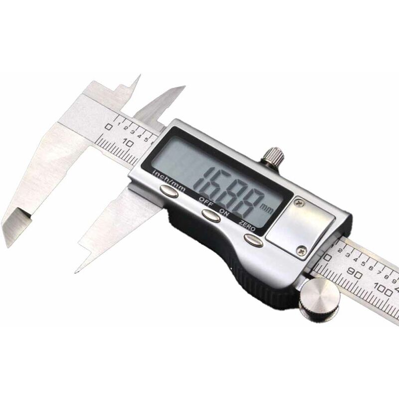 Tonchean - Pied à coulisse numérique, pied à coulisse électronique en acier inoxydable, outil de mesure de haute précision 0-150 mm