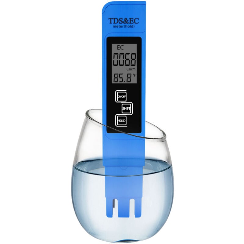 Tonchean - Testeur de qualité de l'eau en ligne ph-mètre haute précision trois-en-un stylo de test d'analyse ec tds stylo de test de qualité de