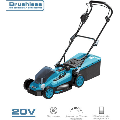 Tondeuse 20v brushless (sans batterie ni chargeur) 97x93cm koma tools pro series battery.
