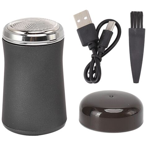 Tondeuse à Barbe Électrique Mini Portable, Idée Cadeau Noël Nouvel An, Noir