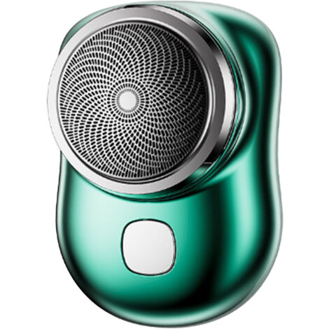 Tondeuse à Barbe Portable Rechargeable Mini Tondeuse de Poche Compacte Verte