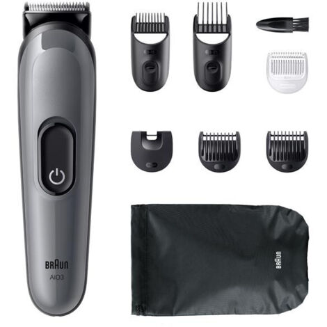 Tondeuse à barbe réchargeable étanche gris - Braun - MGK3540