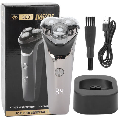 Tondeuse à Barbe USB Rechargeable, Imperméable et Flottante - Cutter de Précision 5W