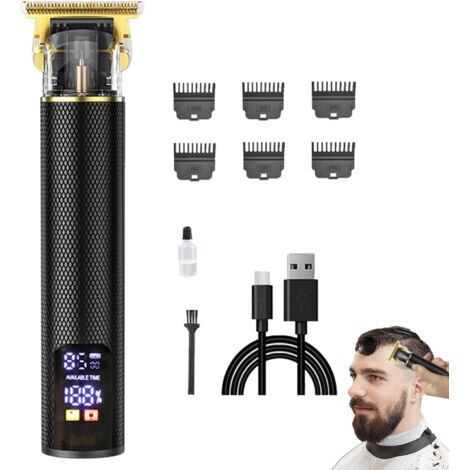 Tondeuse à cheveux – 15,7 x 4,1 2,9 cm pour coupe de Kit professionnel avec écran LED le toilettage domicile 1 ensemble rechargeable -