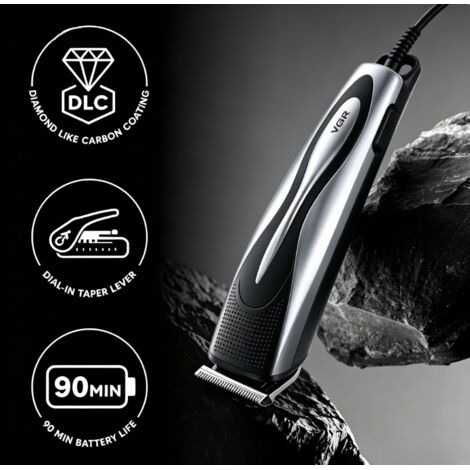 Tondeuse à cheveux électrique Aigostar 10W en plastique résistant, kit complet de coupe cheveux avec accessoires, appareil pratique pour la coiffure à domicile