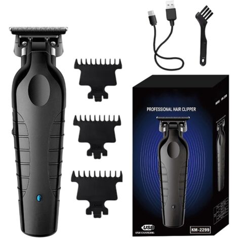 Tondeuse À Cheveux Électrique – Coupe Rechargeable Par USB, Machine Avec Lame De Précision En Acier Inoxydable, Système Fonctionnement Faible Bruit, Conception Poignée Ergonomique Compacte  S -