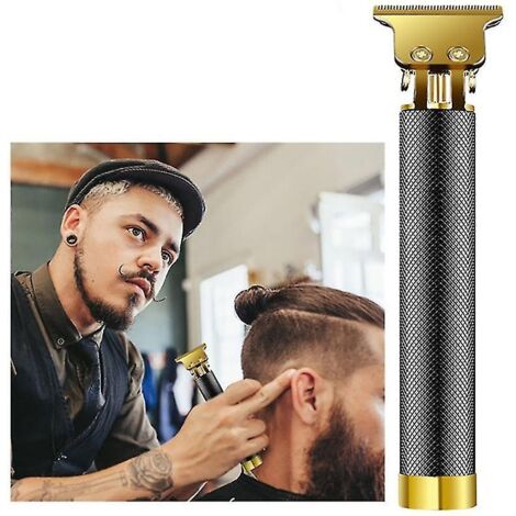 Tondeuse à cheveux électrique noire pour hommes