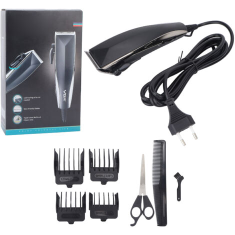 Tondeuse à Cheveux Électrique Professionnelle avec Lame Fine et Guide de Coupe, Prise EU 220‑240V