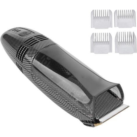 Tondeuse à Cheveux électrique Sûre et Rechargeable, Toiletteur Automatique Aspiration de pour Hommes la Maison avec Double Tête Efficace -