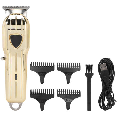 Tondeuse à Cheveux Ergonomique avec Prise en Main Sûre, Design Épuré et Interface USB - Kit de Coupe pour Salon à Domicile