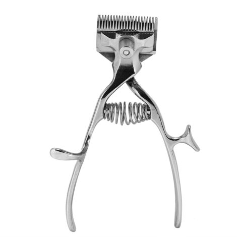 Tondeuse à Cheveux Manuel Classique en Acier Inoxydable pour Coiffure et Barbe
