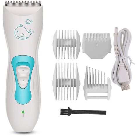 Tondeuse à cheveux pour bébé - Tondeuse à cheveux silencieuse pour enfants, sans fil, étanche et rechargeable, kit de coupe de cheveux pour enfants