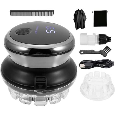 Tondeuse à cheveux pour homme, rechargeable tête rasée, tondeuse circulaire sans fil, kit de coupe portable, machine épiler électrique hommes, adultes et enfants -