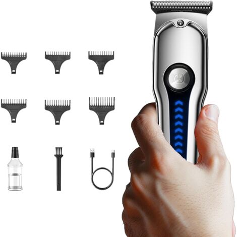 Tondeuse à Cheveux pour Hommes - et Taille-Barbe Sans Fil,Outil Ajustable Silencieux Pour Garçons Voyage Détails Précision Maison