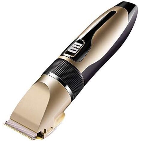 Tondeuse à Cheveux pour Hommes, Rasoir Électrique Rechargeable, Tondeuse sans Fil, Kit de Coupe de Cheveux pour Hommes et Enfants (Or)