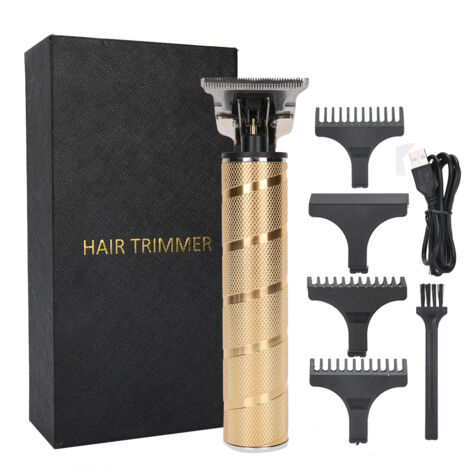 Tondeuse à Cheveux Professionnelle Sans Fil avec Lame T pour Barbe et Coupe Homme