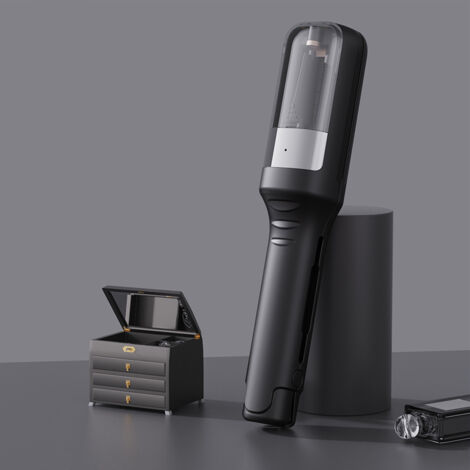 Tondeuse à cheveux rechargeable pour pointes fourchues – Nouvelle tondeuse portable, facile à utiliser et qui protège les cheveux, idéale pour les voyages (noire)