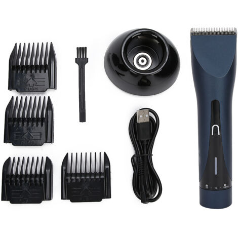 Tondeuse à Cheveux Rechargeable Professionnelle - Machine de Coupe Styling Bleue