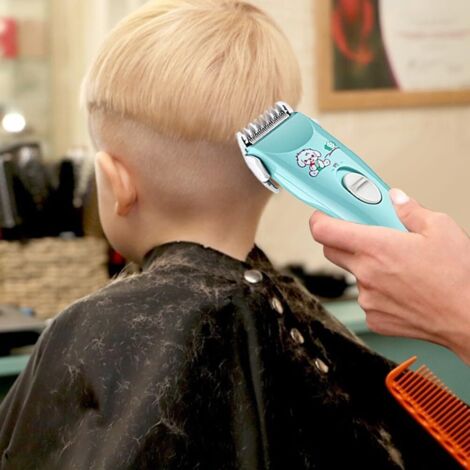 Tondeuse à cheveux silencieuse  Kit de coupe Machine sans fil pour moins 10 ans, sûre, douce et -