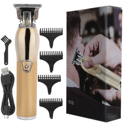 Tondeuse à Cheveux Vintage Rechargeable USB - Coupe et Taille Barbe Homme