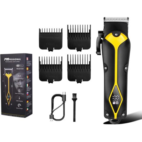 Tondeuse à Cheveux,Rasoir Réglable 4 Niveaux Rechargeable  Cheveux sans Fil et Rasoir Électrique - Pour Toilettage Coiffure À Domicile Voyage Quotidien Cadeau Mari Petit Ami Père