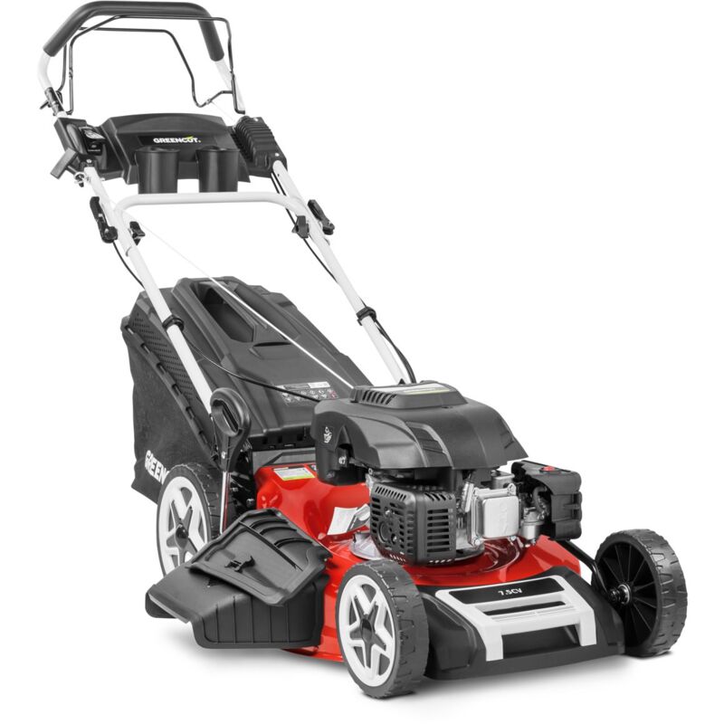 Greencut - Tondeuse à gazon GLM880X à essence 173cc 7,5cv 4 temps moteur autopropulsé lame acier double tranchant 530mm 21' hauteur de coupe réglable