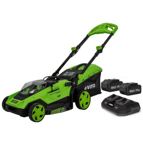 Tondeuse à gazon 40V - Brushless 2 Batteries lithium 6.0Ah Chargeur Double 800m2 -VITO