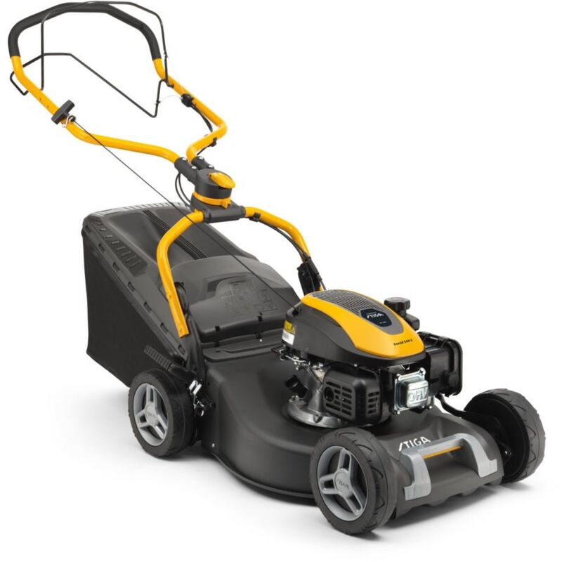 STIGA Combi 548 S Tondeuse à gazon tractée avec moteur 139cc - Largeur de coupe 46cm, 60L Grass Collecto