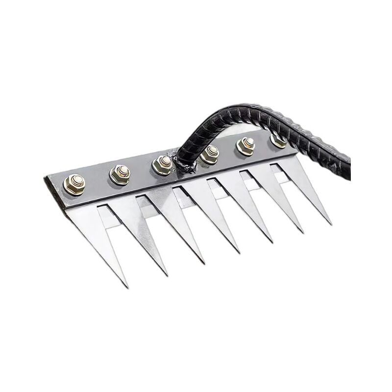 Tonchean - Tondeuse à gazon désherbage sol meuble 7 griffes métal multi-usages herbe durcie jardinage cadeaux désherbeur durabilité facile à utiliser