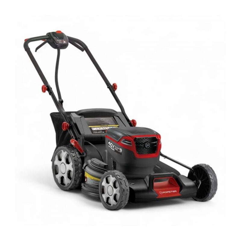 Tondeuse à gazon électrique, lame 50 cm, 41 minutes d'autonomie Popster BLM236H-S21 pack