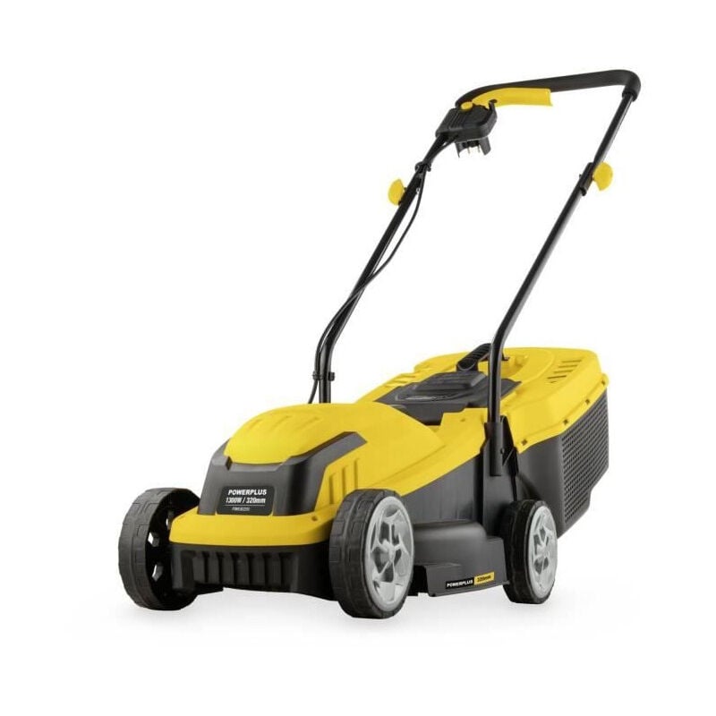 Tondeuse a gazon électrique Powerplus POWEG62205 - 1300 w - 320 mm ø - Avec ramassage et éjection arriere