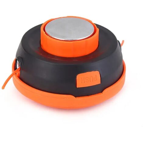 Tondeuse à gazon universelle en aluminium et nylon avec brosse M10, bobine de coupe-bordures à 2 fils, tête de coupe AquaForge.