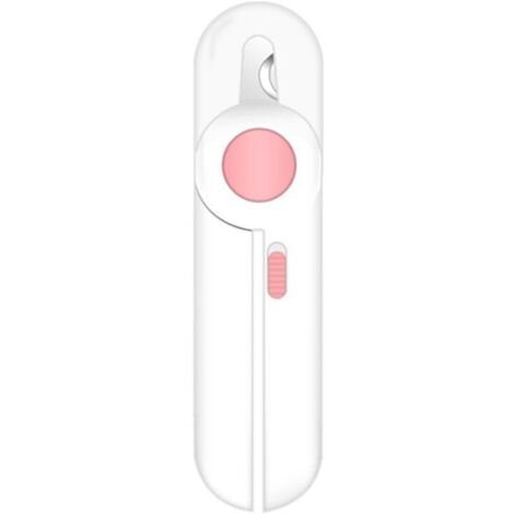 Tondeuse à Ongles Pour Animaux Domestiques Avec Lumière Led, Professionnel Coupe Griffes Animaux De Compagnie Protection Contre Les Éclaboussures, Pour Les Animaux De Petite Et Moyenne (Rose)