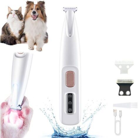 Tondeuse à Pattes De Chien, Tondeuse à Pattes Pour Animaux De Compagnie Rechargeable Et éTanche, Pour Chiens Chat Faible Bruit, Chats, Pattes, Yeux, Oreilles, Visage, Corps. (1PCS)