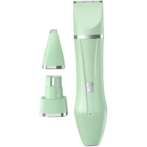 Tondeuse à pattes multifonctions pour animaux de compagnie, rechargeable et étanche, avec écran numérique, de qualité professionnelle, pour chiens et chats, couleur vert menthe.-AquaForge