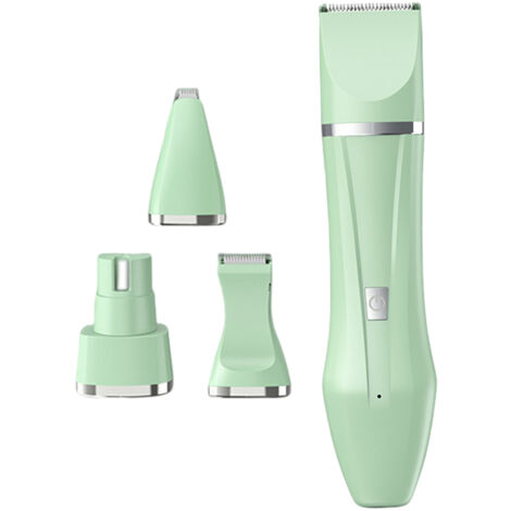 Tondeuse à pattes multifonctions pour animaux de compagnie, rechargeable et étanche, avec écran numérique, de qualité professionnelle, pour chiens et chats, couleur vert menthe.-AquaForge