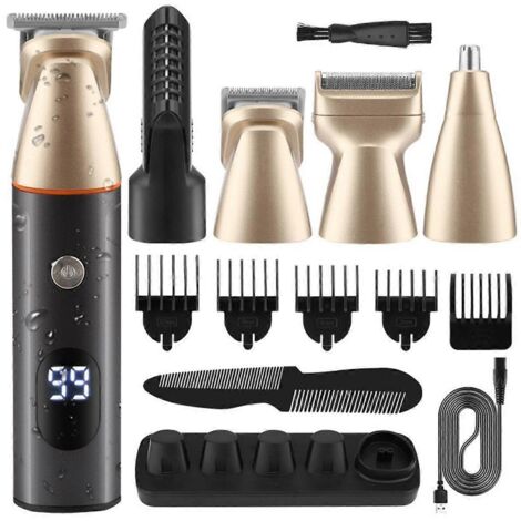 Tondeuse à poils corporels multifonctionnelle, épilateur de nez pour hommes - AquaForge