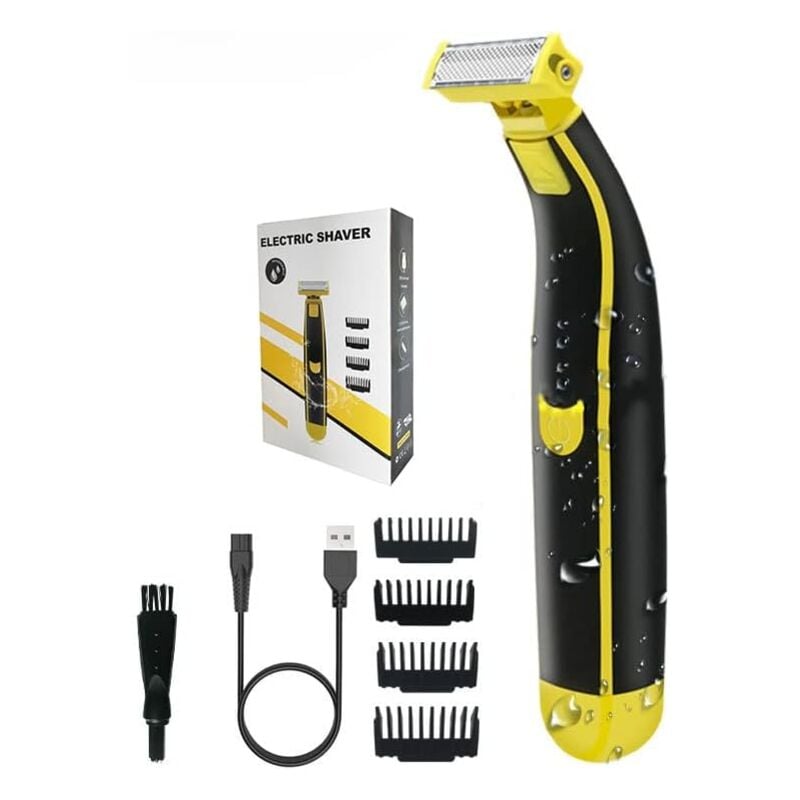 Tondeuse à poils corporels pour hommes, tondeuse à boules et rasoir électrique rechargeable par usb