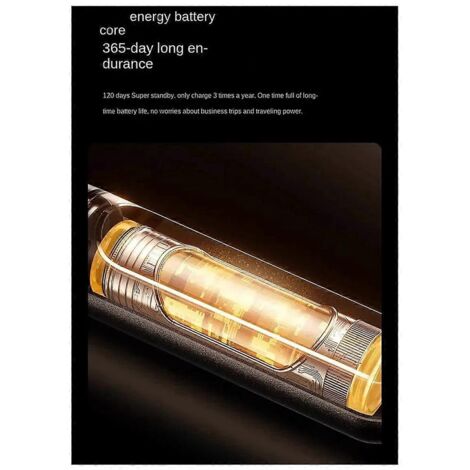 Tondeuse à poils de nez électrique mini rechargeable et silencieuse - Noire